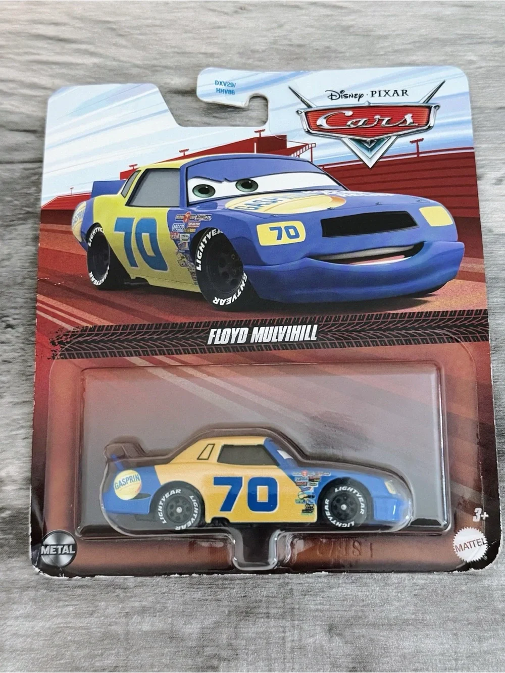 Disney Pixar Cars Floyd Mulvihill 70 Gasprin Diecast Toy Car Mattel New Sealed